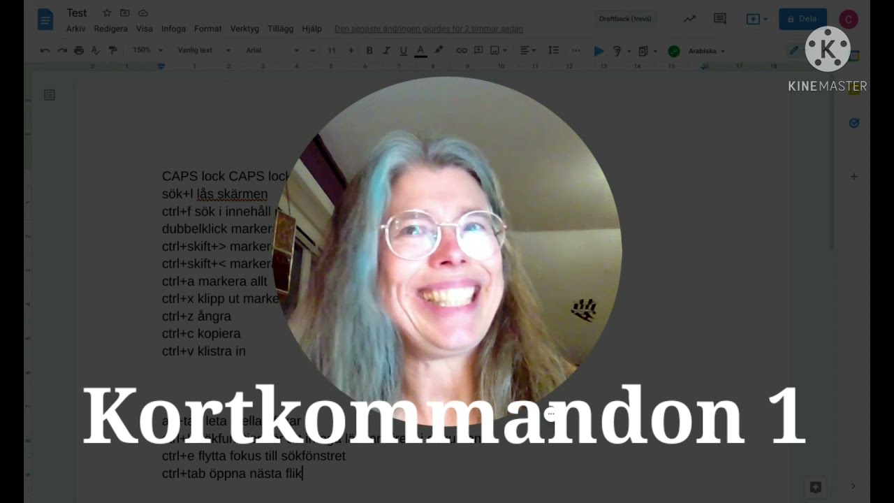 1. Mina bästa kortkommandon