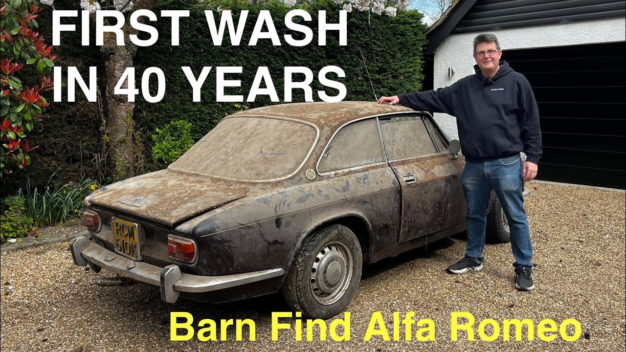 First Wash in 40 Years! Revealing a Hidden Classic Alfa Romeo 1750