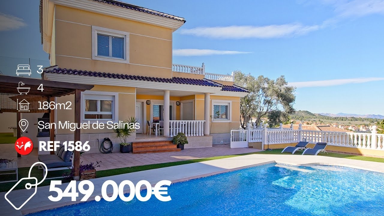 Luxury detached villa with superb views, Las Comunicaciones, San Miguel de Salinas, 549,000€