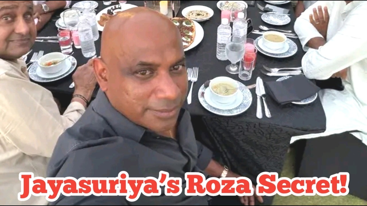 Sanath Jayasuriya Fasting in Ramadan Shocks Fans | Viral Iftar Photo
