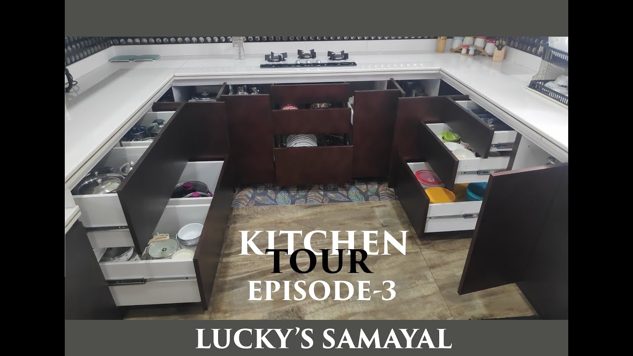 என் சமையல் அறையில் - 3 / 6 | KITCHEN TOUR - 3 | கிட்சன் டூர் - 3 | MODULAR KITCHEN | LUCKY'S SAMAYAL