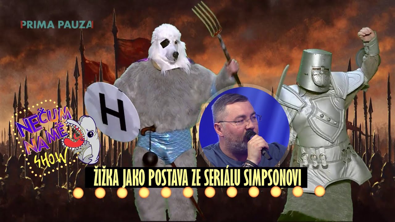 NEČUM NA MĚ SHOW: Žižka jako ze seri&aacute;lu Simpsonovi: Dab&eacute;r Bohdan Tůma dabuje husitsk&eacute;ho vojevůdce