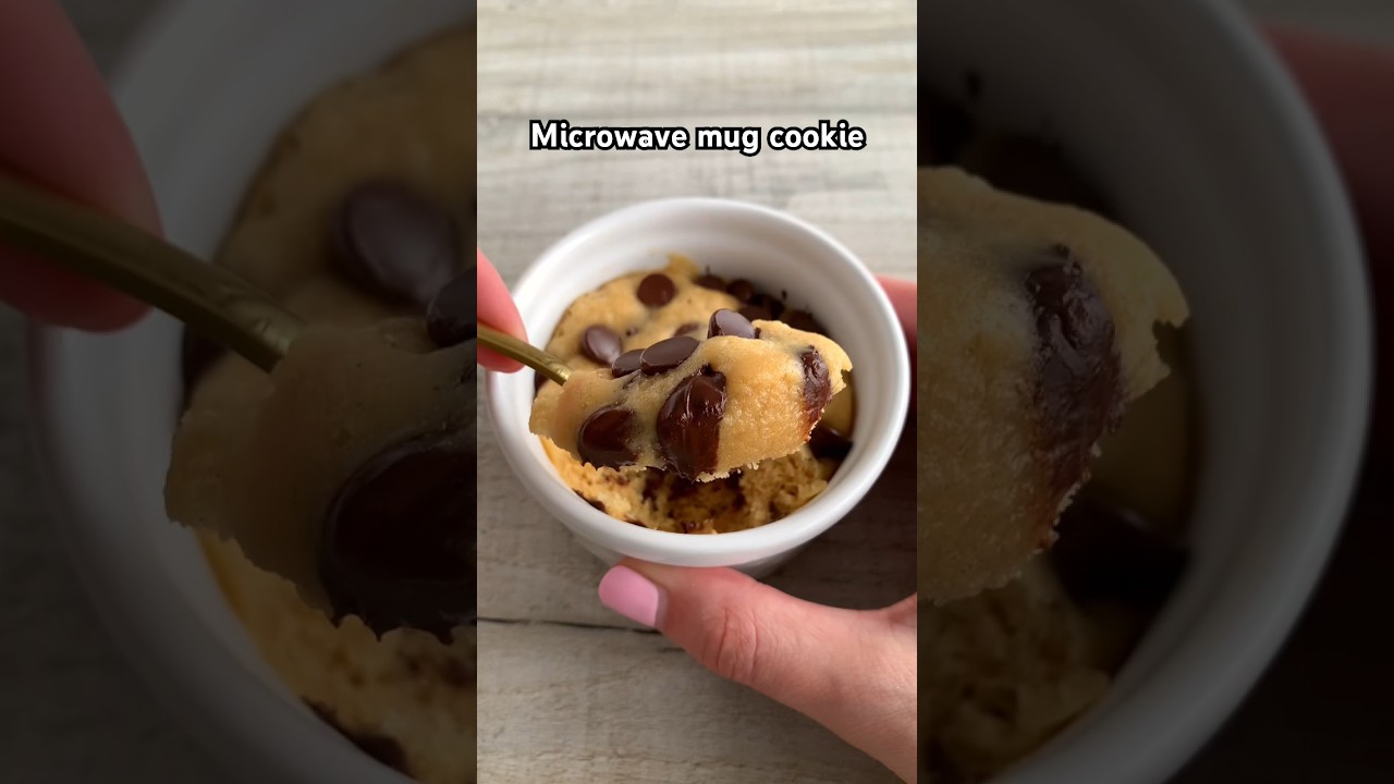 Worlds easiest microwave cookie #shorts