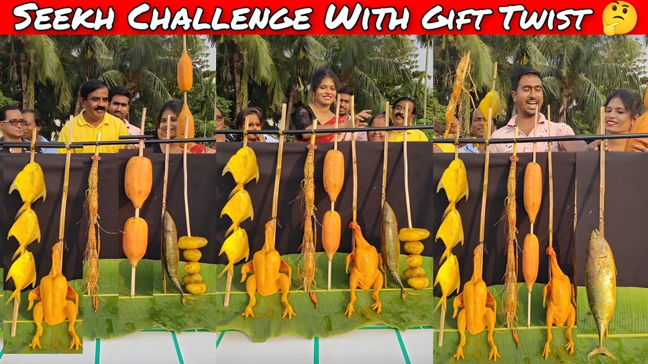 Seekh Challenge With Gift Twist 🤔| Pick the Right Stick and Win 🎁/ SK Challenge Video