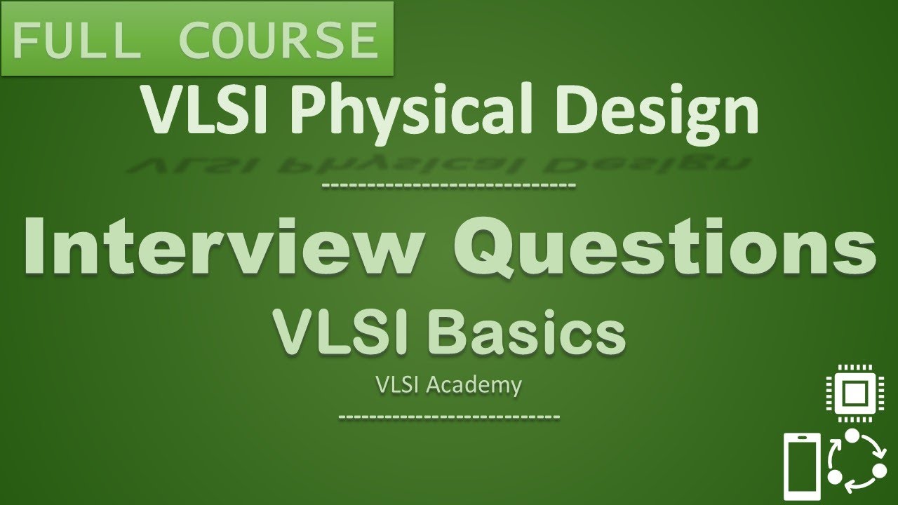 PD Lec 30 - Interview Questions | VLSI | Physical Design
