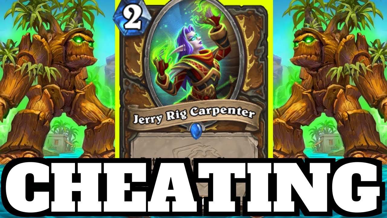 Everyone is CHEATING in Wild!!! Not so Hidden Jerry Rig Carpenter BUG! | Hearthstone