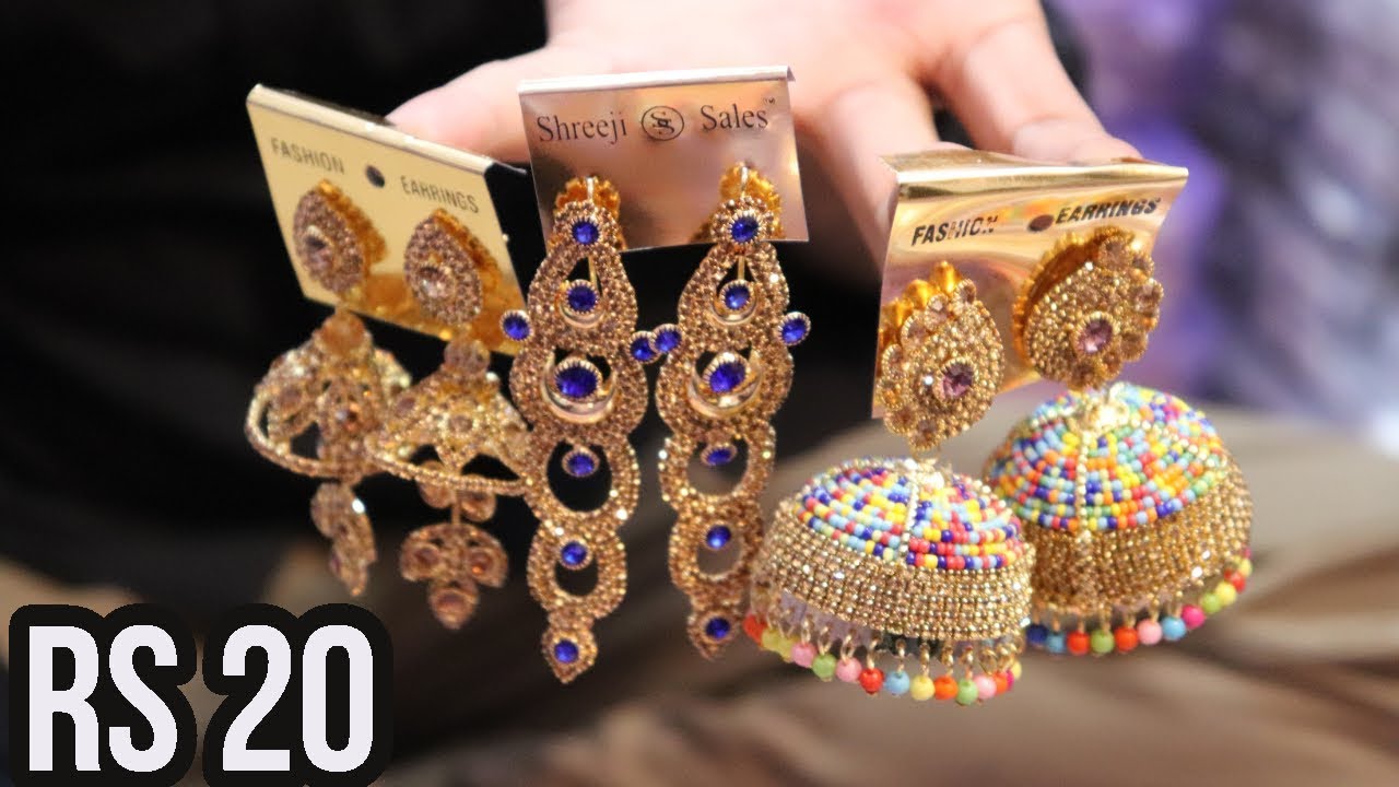 2018 के सबसे सस्ते झुमके, नेकलक्स, ज्वैलेरी!!  #Sadarbazaar wholesale market