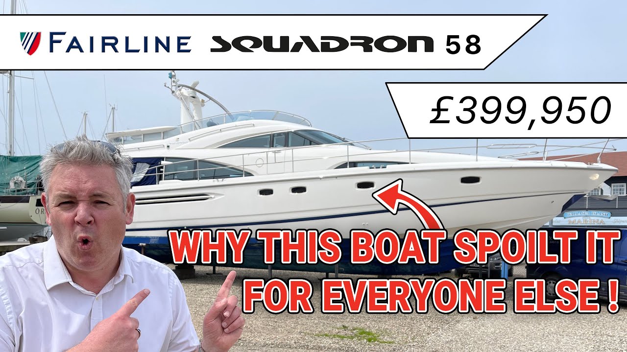Экскурсия на лодке Fairline Squadron 58 — Почему эта лодка испортила всем остальным впечатление? ...
