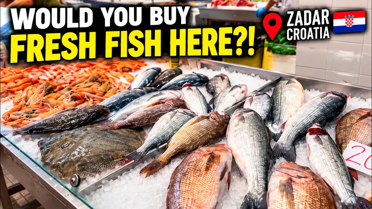 Would You Buy Fresh Fish Here?! 😱🐟 Zadar, Croatia 🇭🇷
