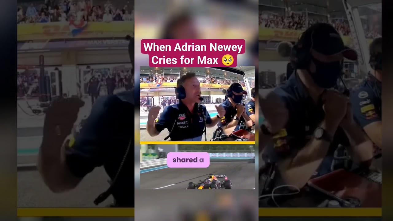Adrian Newey Cries at Max Championship winning Moment #shorts #f1 #abudhabigp