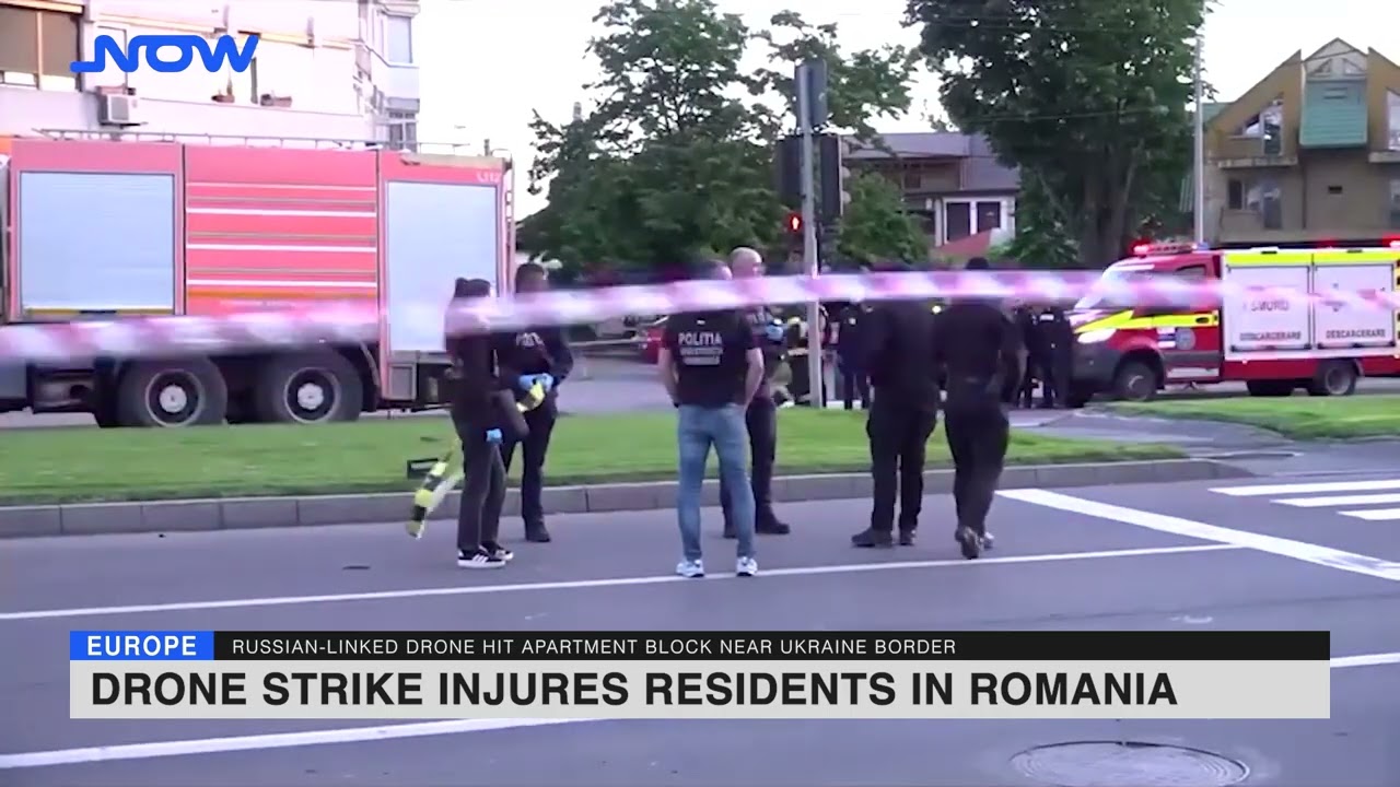 Drone strike injures residents in Romania