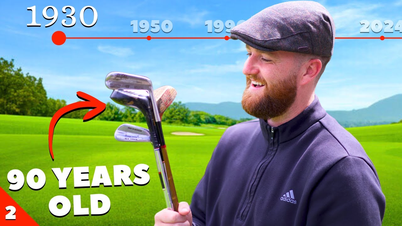 Using 90 year old golf clubs at Ullapool Golf Club
