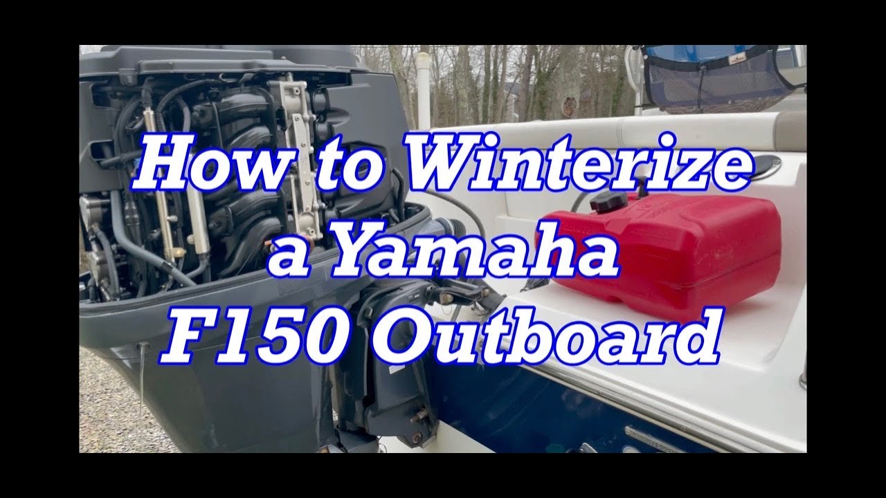 Как подготовить подвесной мотор Yamaha F150 к зиме