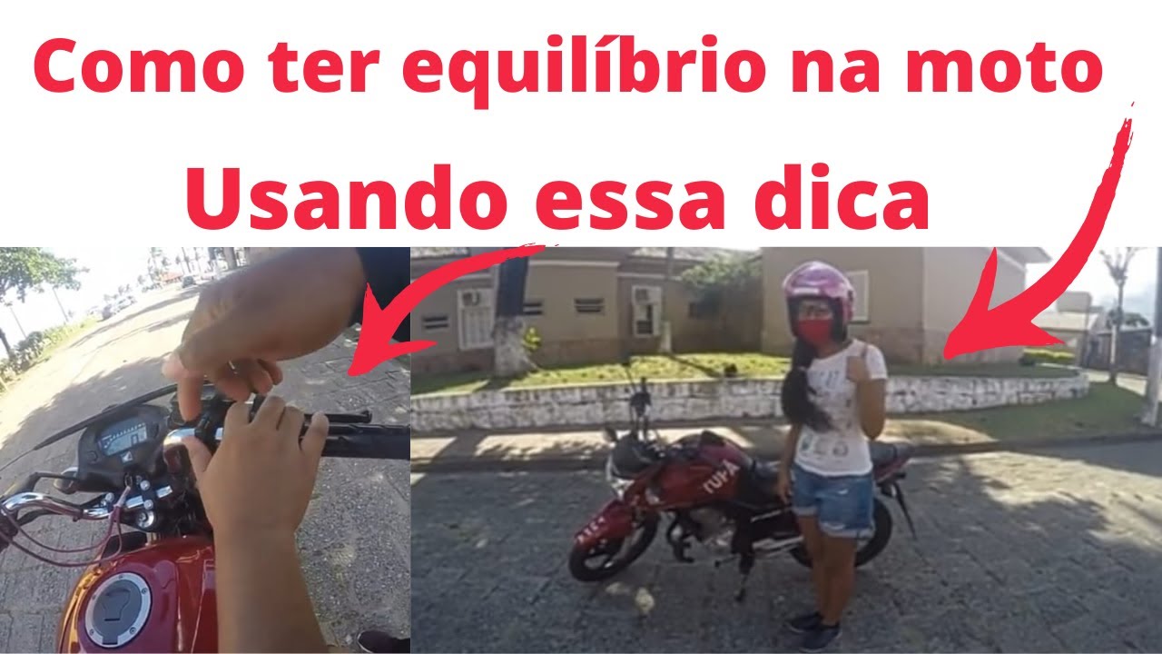 Ela aprendeu equilíbrio na moto usando esses macetes!