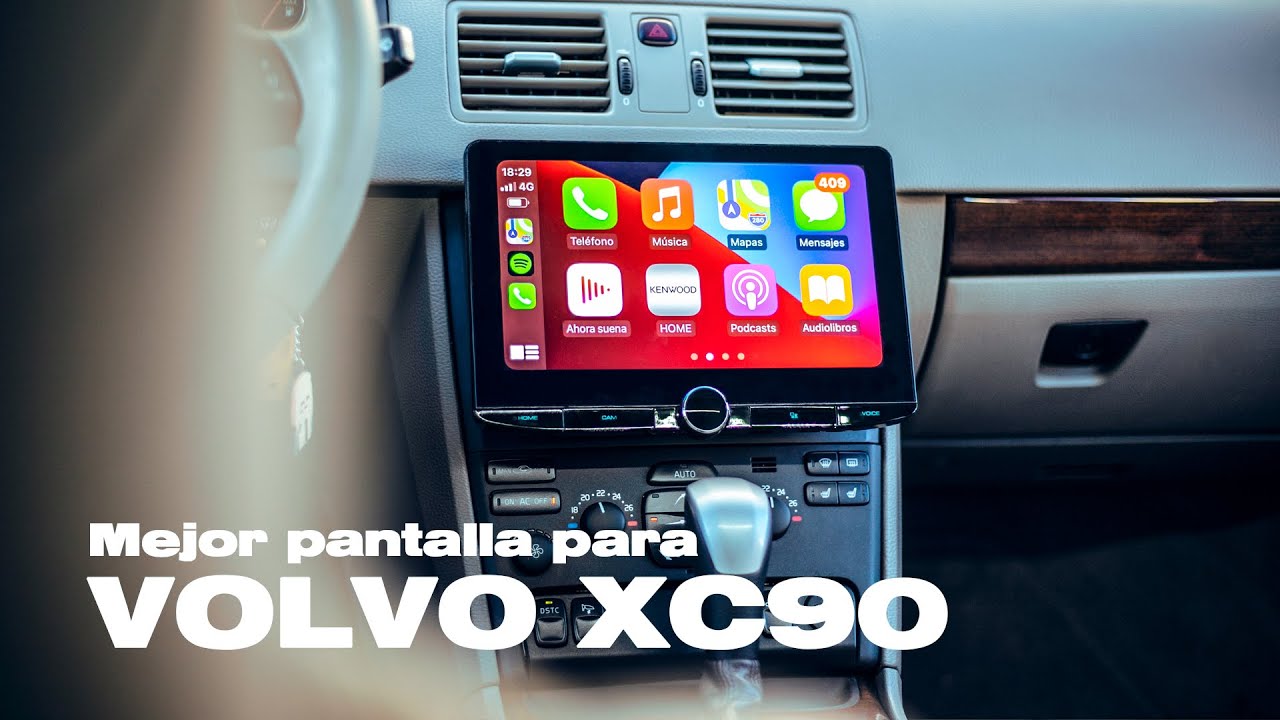 VOLVO XC90 | Increíble pantalla táctil KENWOOD con Carplay Android Auto inalámbrico