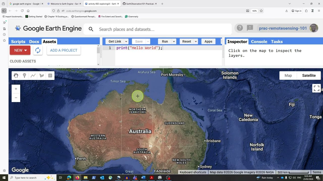 Google Earth Engine | Understanding the Code Editor Interface