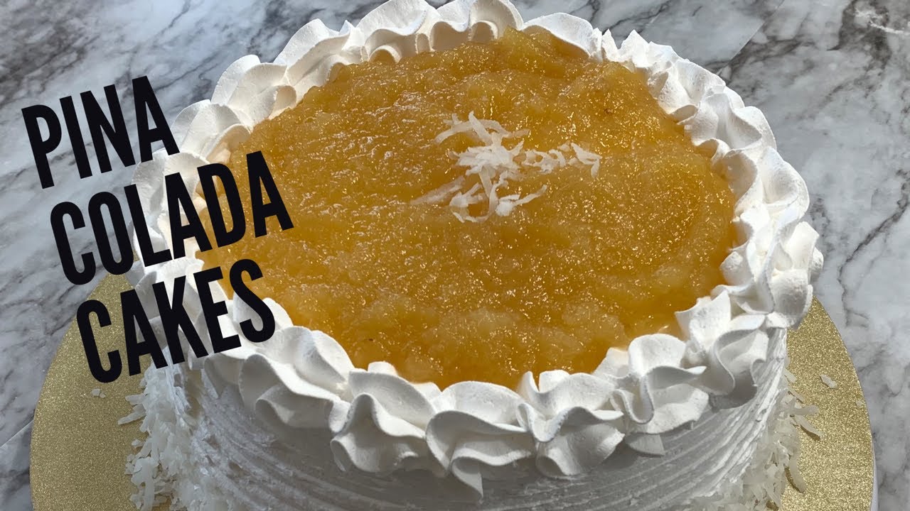 Como Hacer un piña colada Cakes o cakes de coco fácil