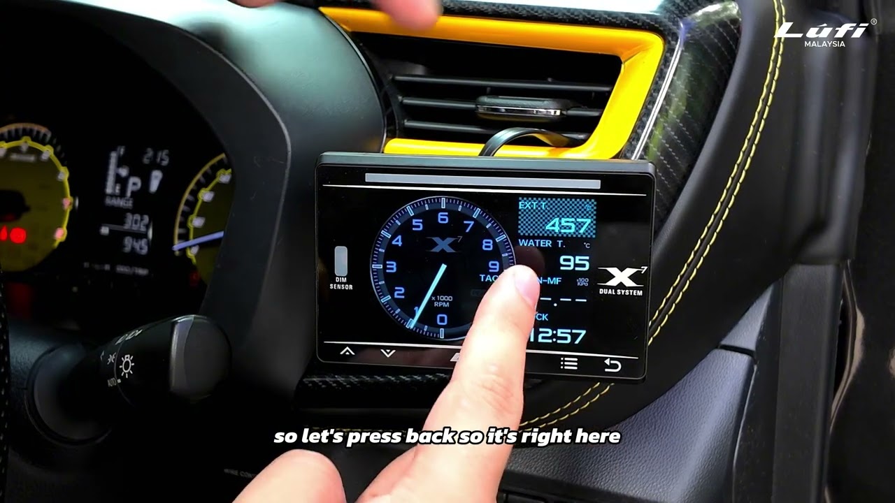 Display Setup setting on Lufi OBD Meter
