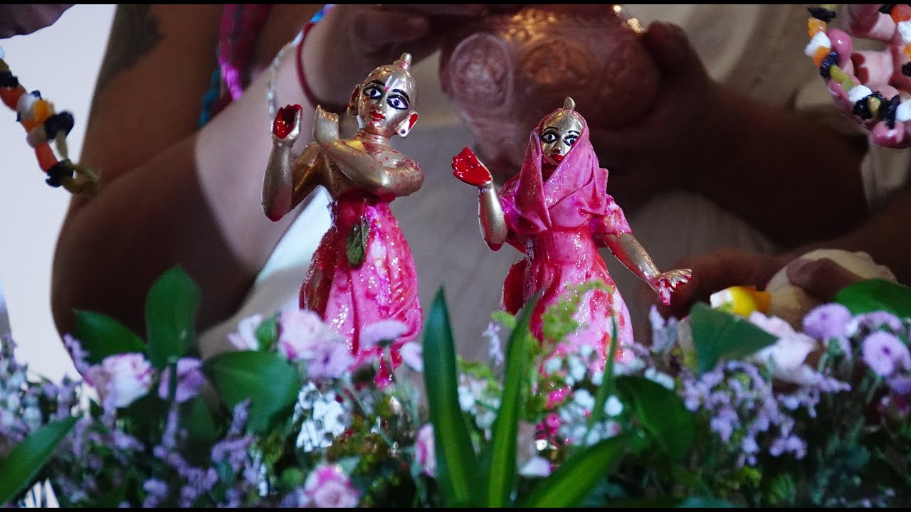 Abhishek for Sri Sri Radha Madanmohan on Sri Krishna Janmastami 2025