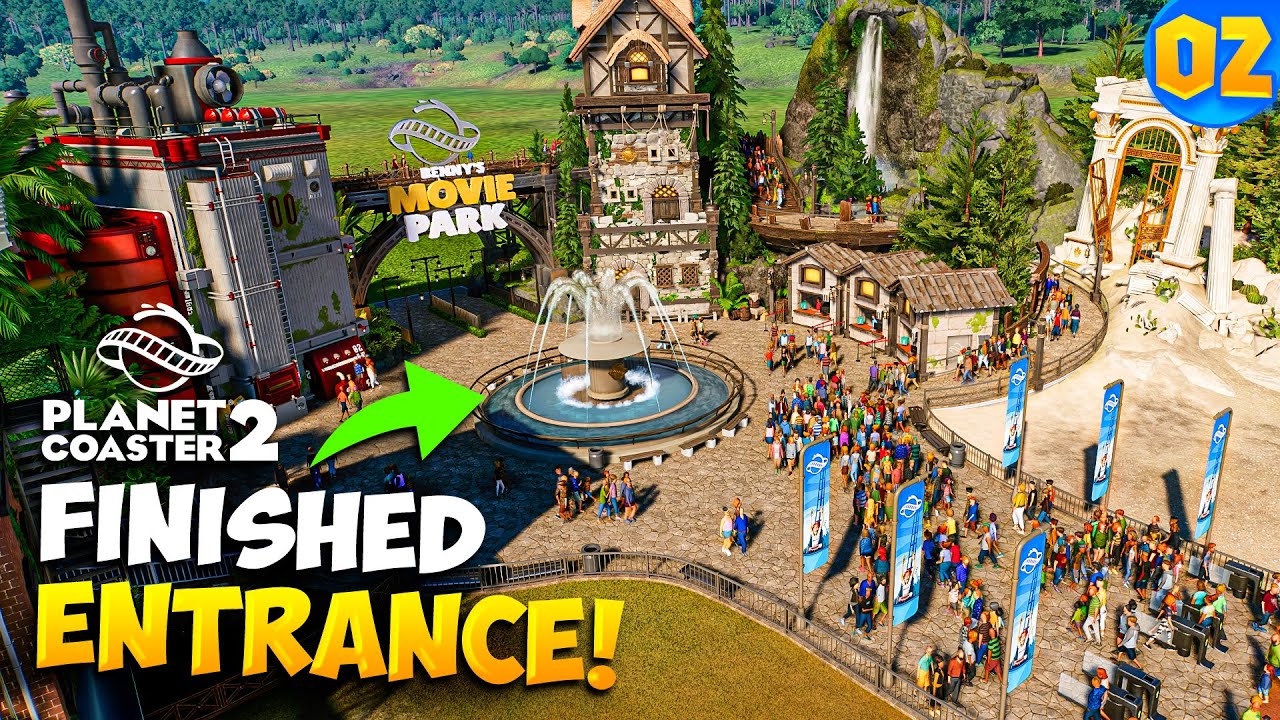 I Finished My PARK ENTRANCE in Planet Coaster 2! (#2)