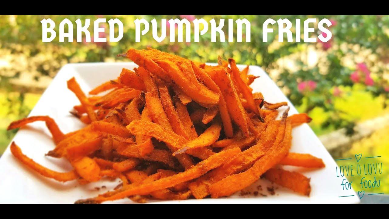 Baked Pumpkin Fries | Easy Pumpkin Snack | Healthy Pumpkin Recipe | Kids Snack | Healthy Snacks