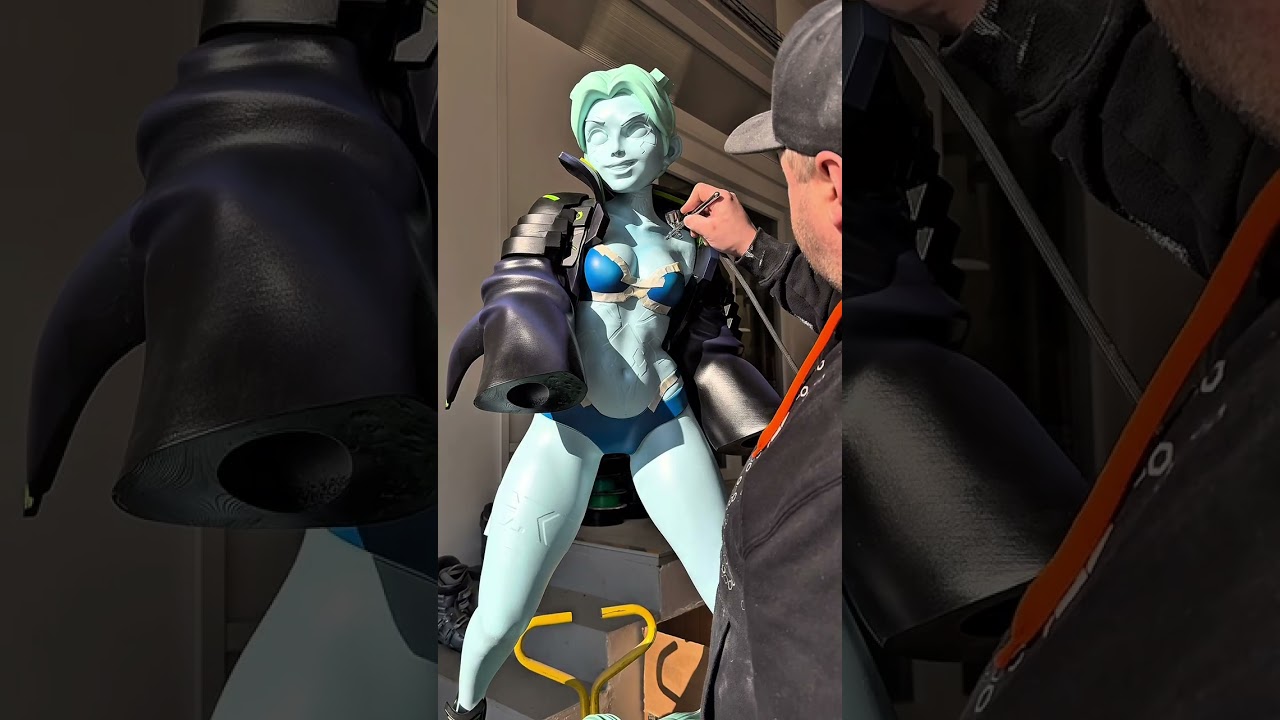3d printed Cyberpunk Edgerunners Rebecca livesize statue