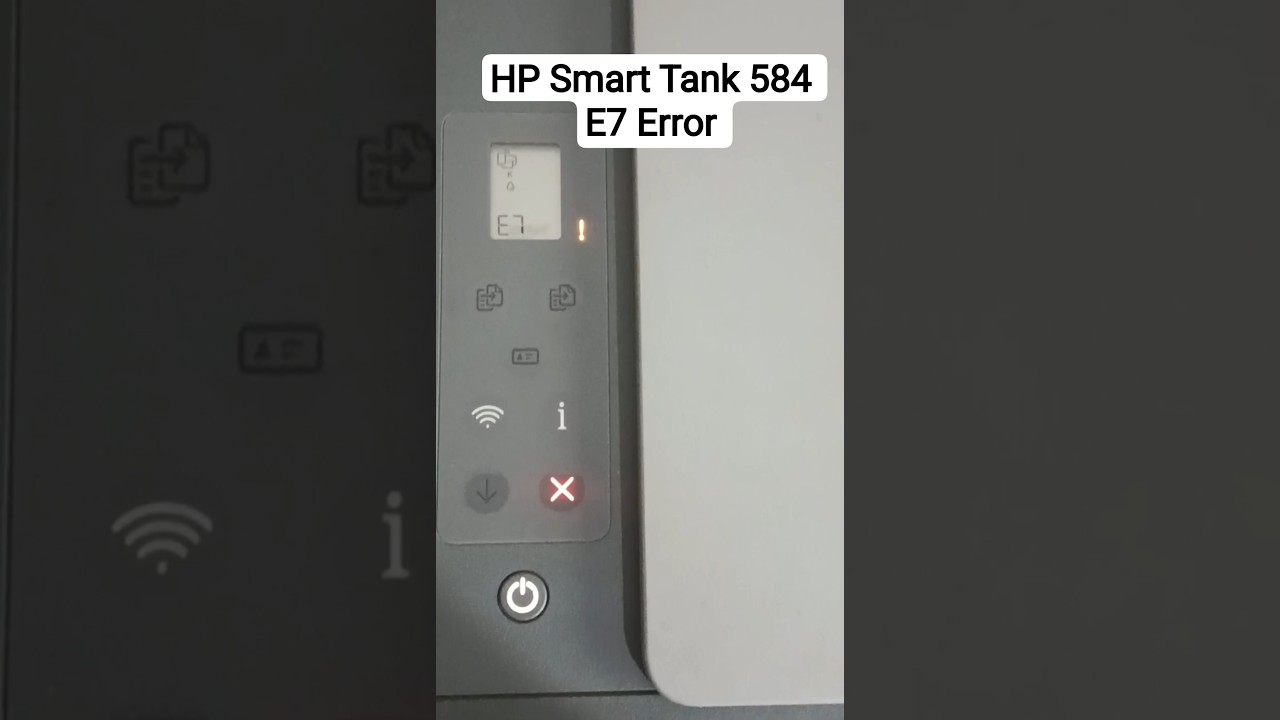 HP Smart Tank E7 Error Problem Solve #hpsupport