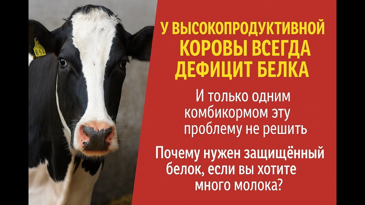 Высокопродуктивной корове всегда не хватает протеина, но только концентратами эту проблему не решить