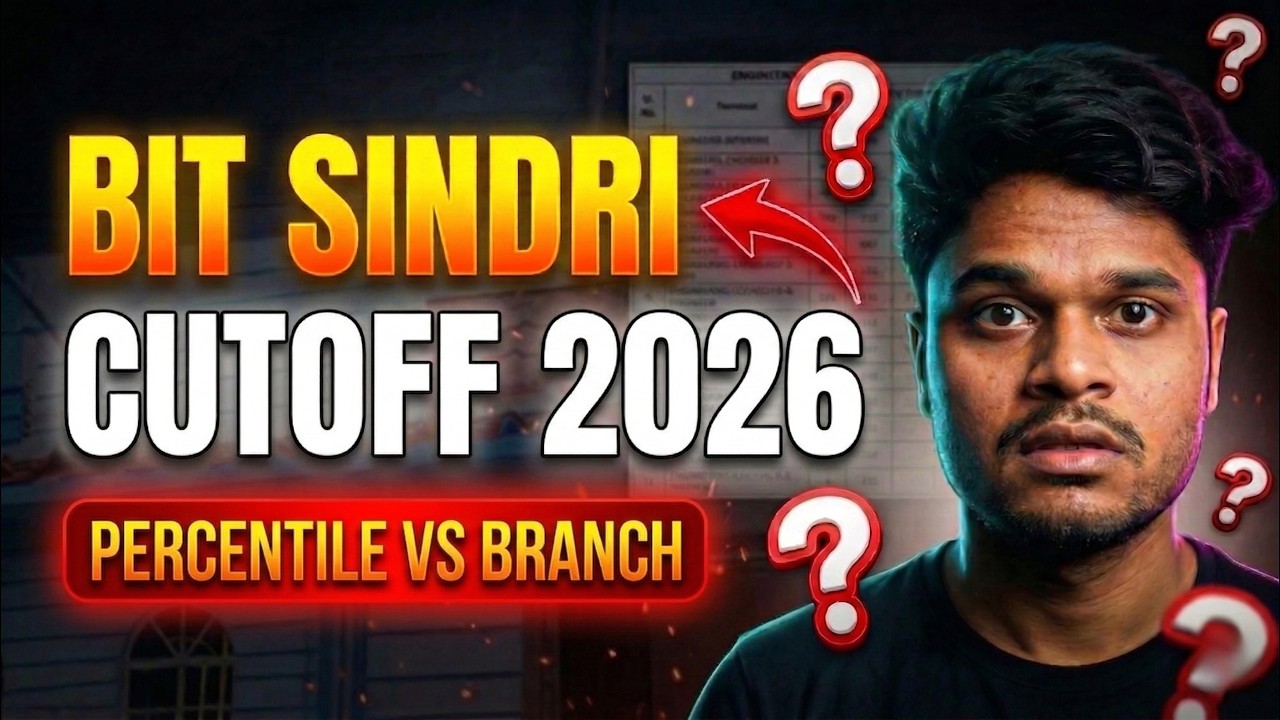 BIT Sindri Cutoff 2026 😳 JEE Mains Percentile vs Branch (Category Wise Round 1,2,3)