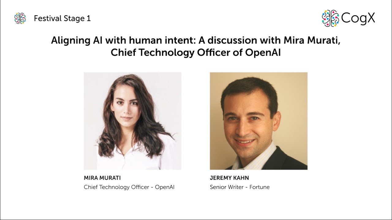 Aligning AI with human intent: A discussion with Mira Murati, OpenAI | Cutting Edge
