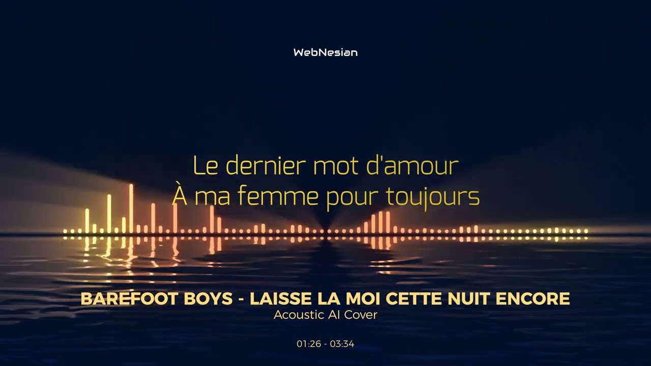 🎸 Laisse-la moi cette nuit encore – Acoustic AI Cover (Gabilou) 🎶
