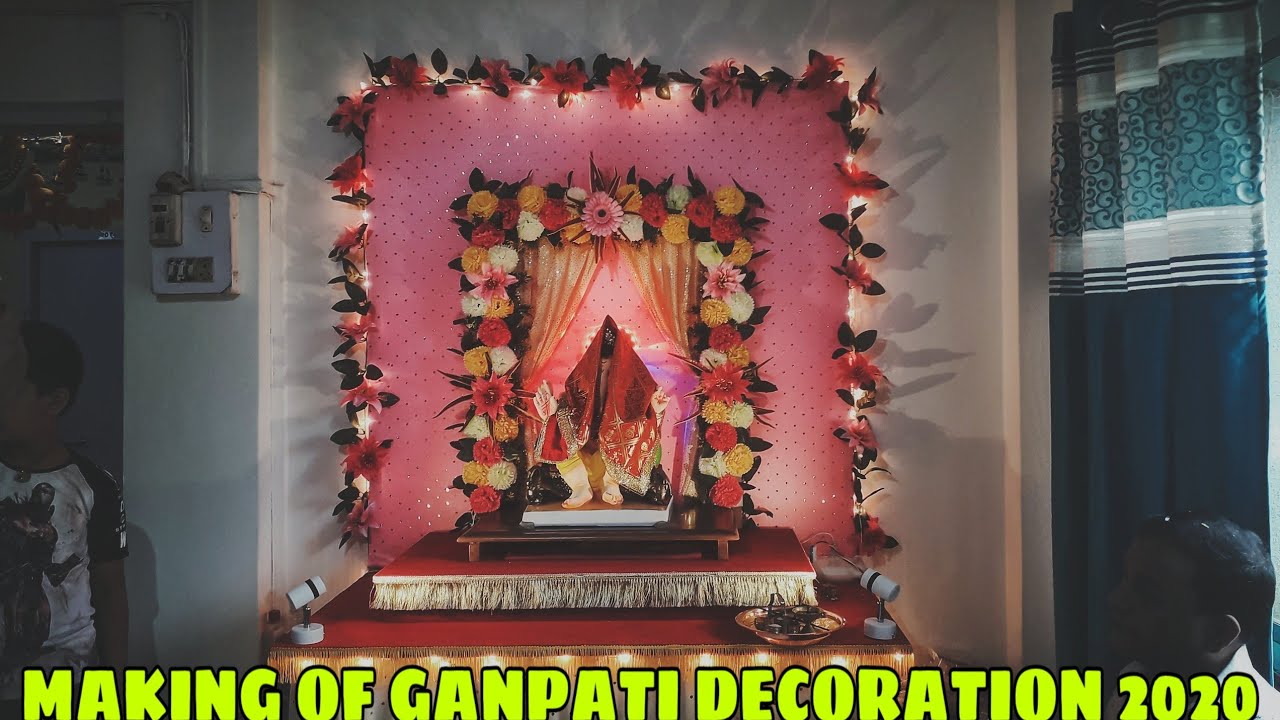 Making Of Ganpati Decoration 2020 || Eco-friendly Decoration || Yash Panchal