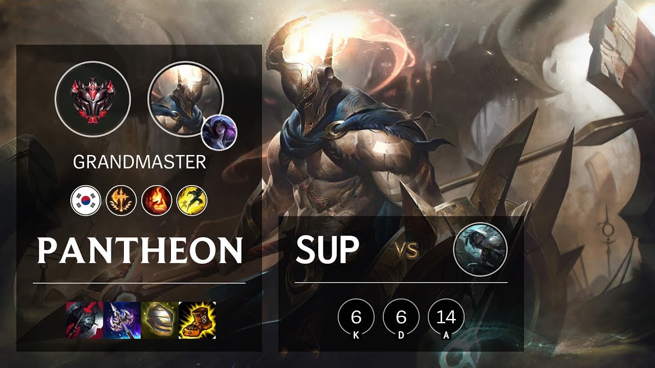 Pantheon Support vs Senna - KR Grandmaster Patch 10.3