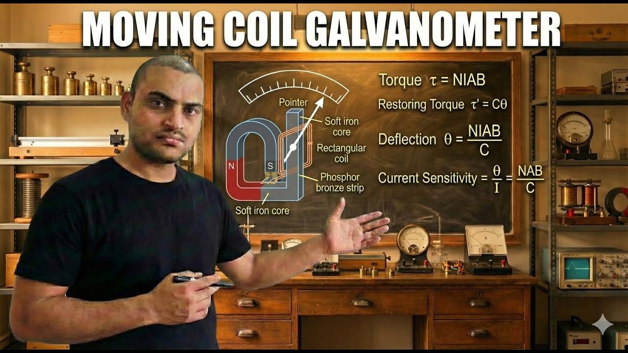 Moving Coil Galvanometer | Moving Charges and Magnetism | Class12 Physics | NCERT | Pankaj Chaudhary