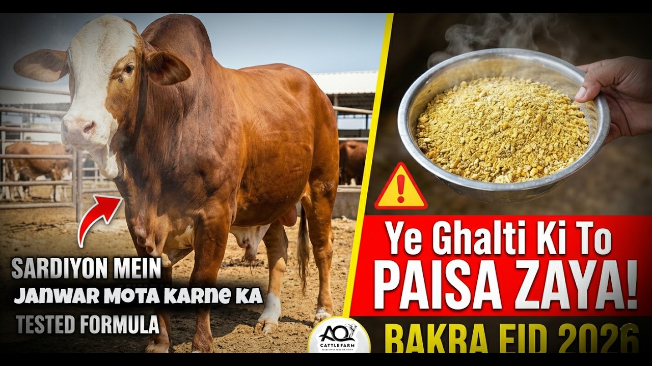 Bakra Eid 2026 ki Tayyari: Janwar ka Seena aur Thighs kaise bharein? AQ Cattle Farm Palai Secret