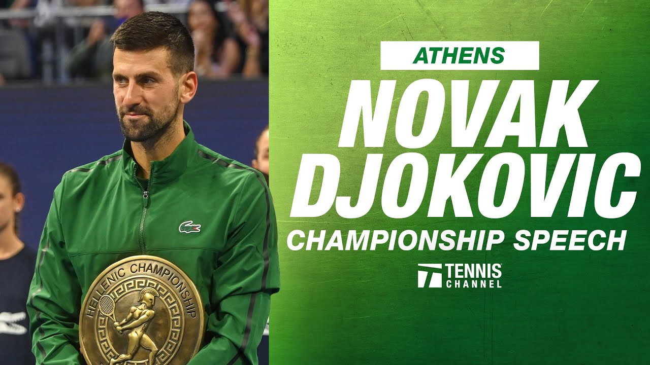 Novak Djokovic Champion Speech | 2025 Athens