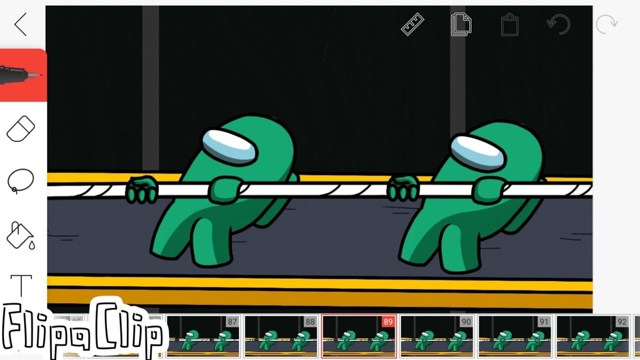 Among us: Squid Game Animation 3 | Flipaclip Animation tutorial