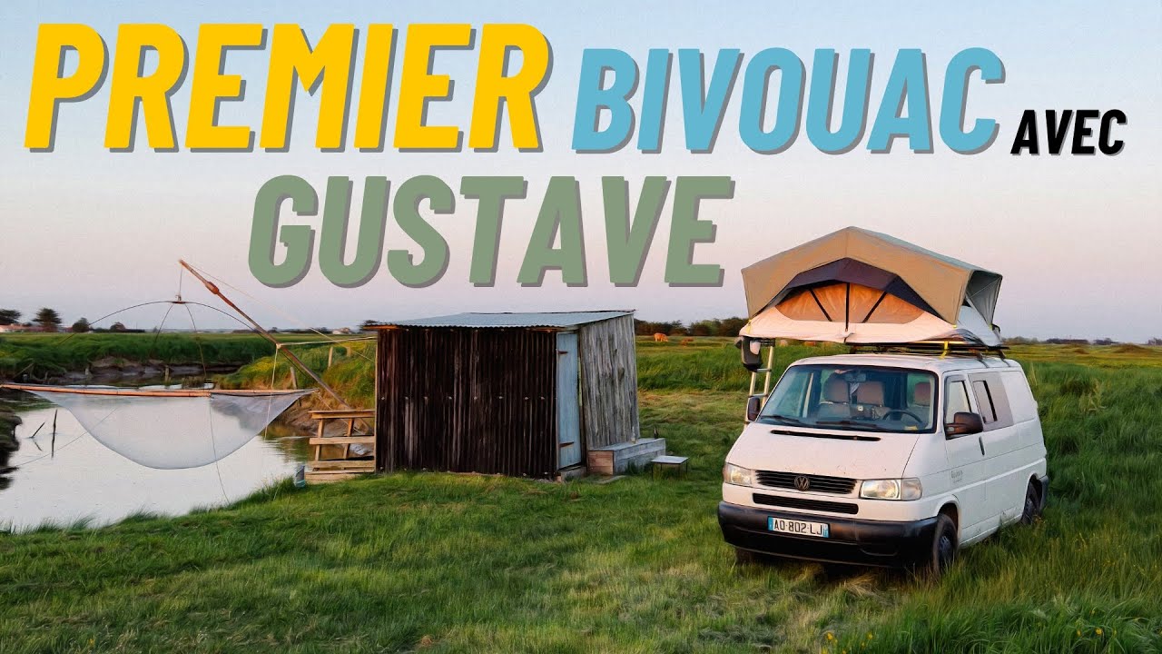 Premier BIVOUAC avec Gustave notre VAN (pas) AMÉNAGÉ + Salon SVA