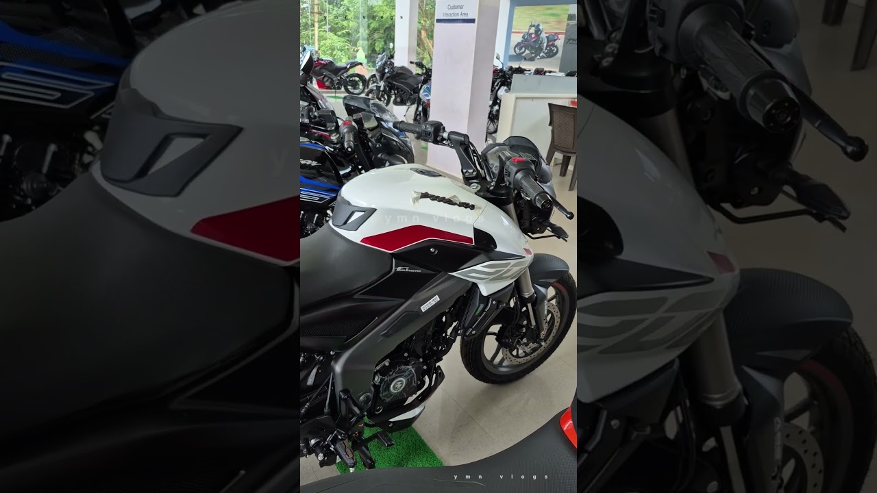 brand new bajaj pulsar NS200 white color 🔥 bike #foryou #video #ns200 @ymnvlogs