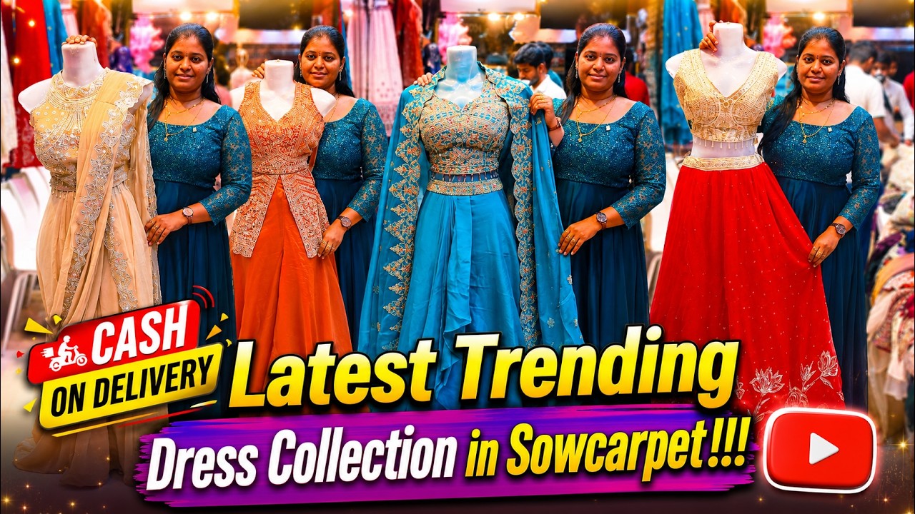 ➡️💥 [ COD Available ] Latest Sowcarpet Dresses | Shree Boutique Sowcarpet | Priya Just know fashion