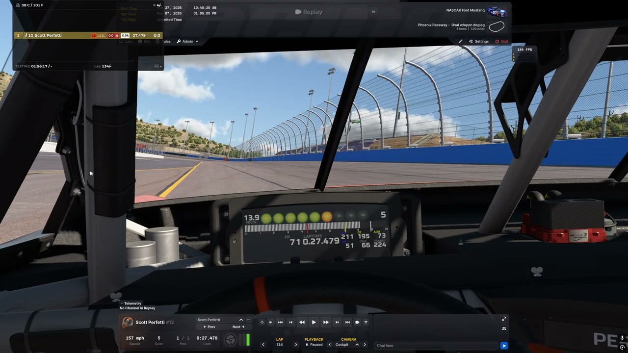 iRacing: Scott Perfetti (Class A (NextGen) @ Phoenix)