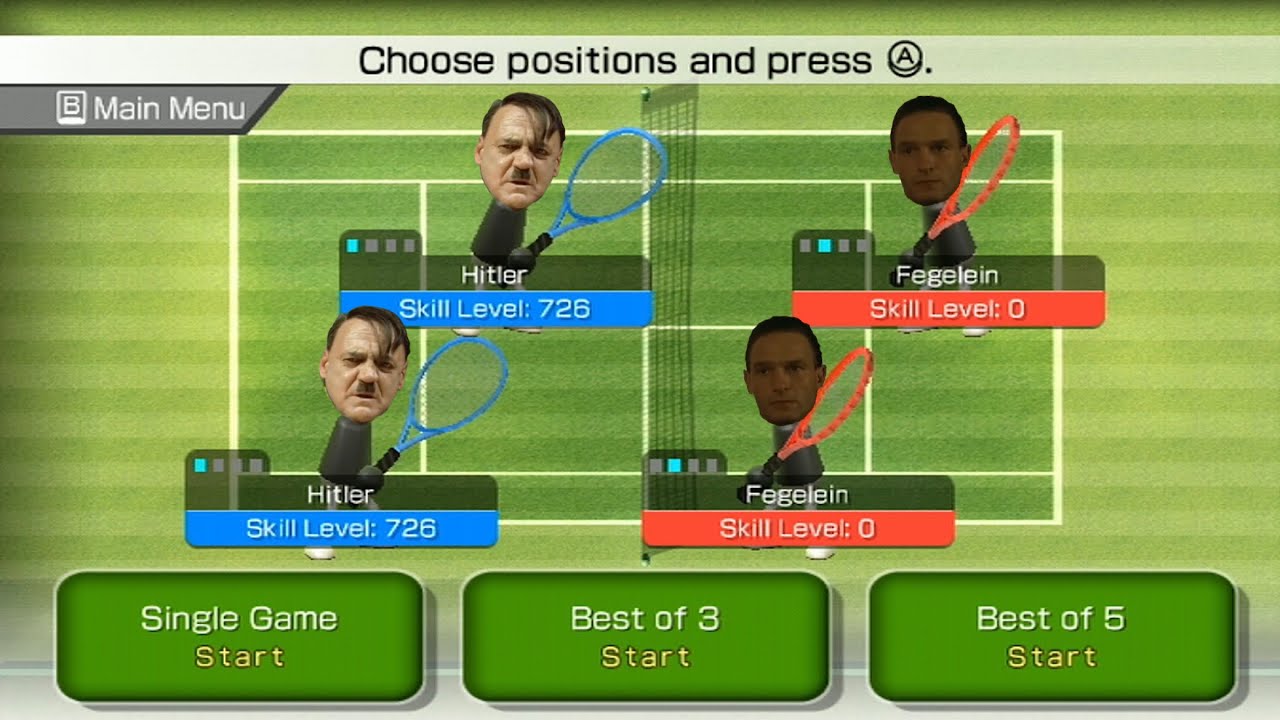 Hitler vs. Fegelein - Wii Sports Tennis