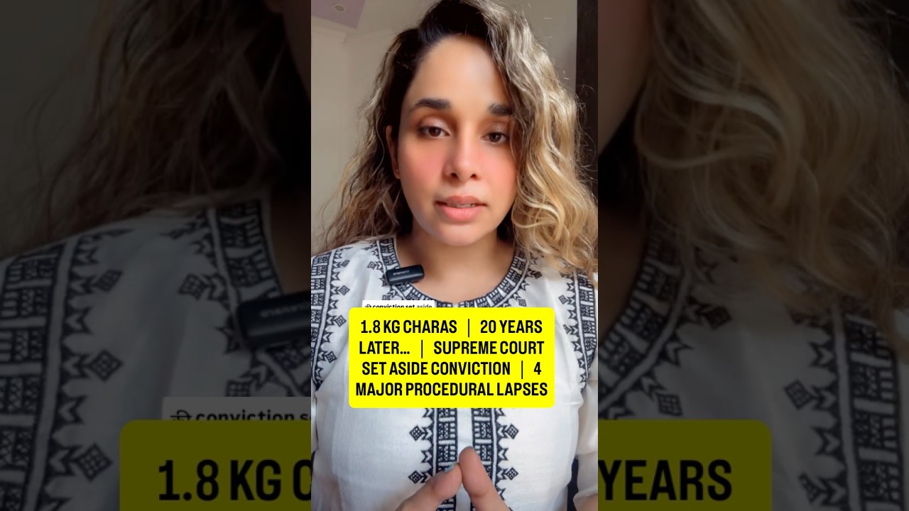 1.8 KG CHARAS │ 20 YEARS LATER&hellip; │ SUPREME COURT SET ASIDE CONVICTION #ndpsact #section52a #ndpscase