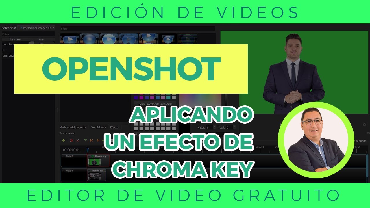 OpenShot Efecto de Chroma Key o Pantalla verde