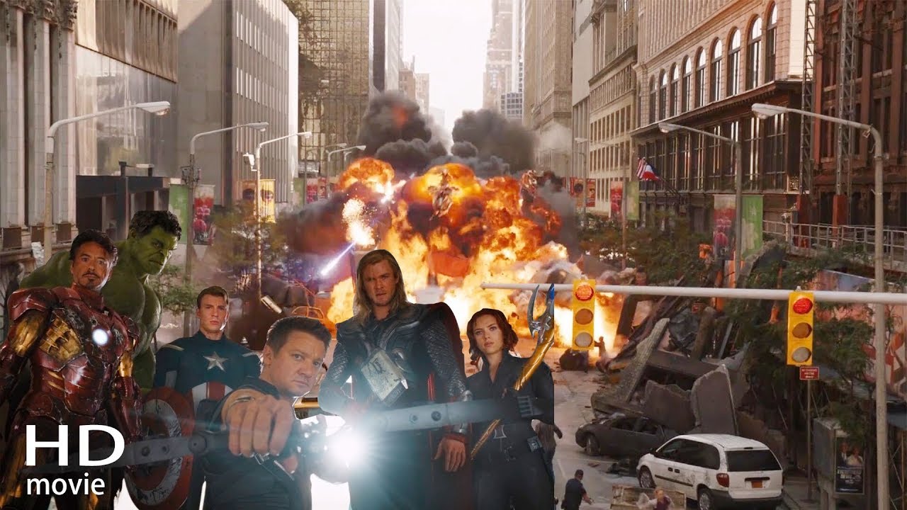 漫威电影：一部燃爆的工业科幻电影《复仇者联盟1》，战斗画面燃起肾上腺素！爽！