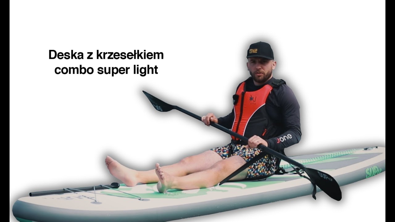 Deska SUP z wiosłem kajakowym - czy warto pływać na siedząco? | Deska SUP SUPer 10'6