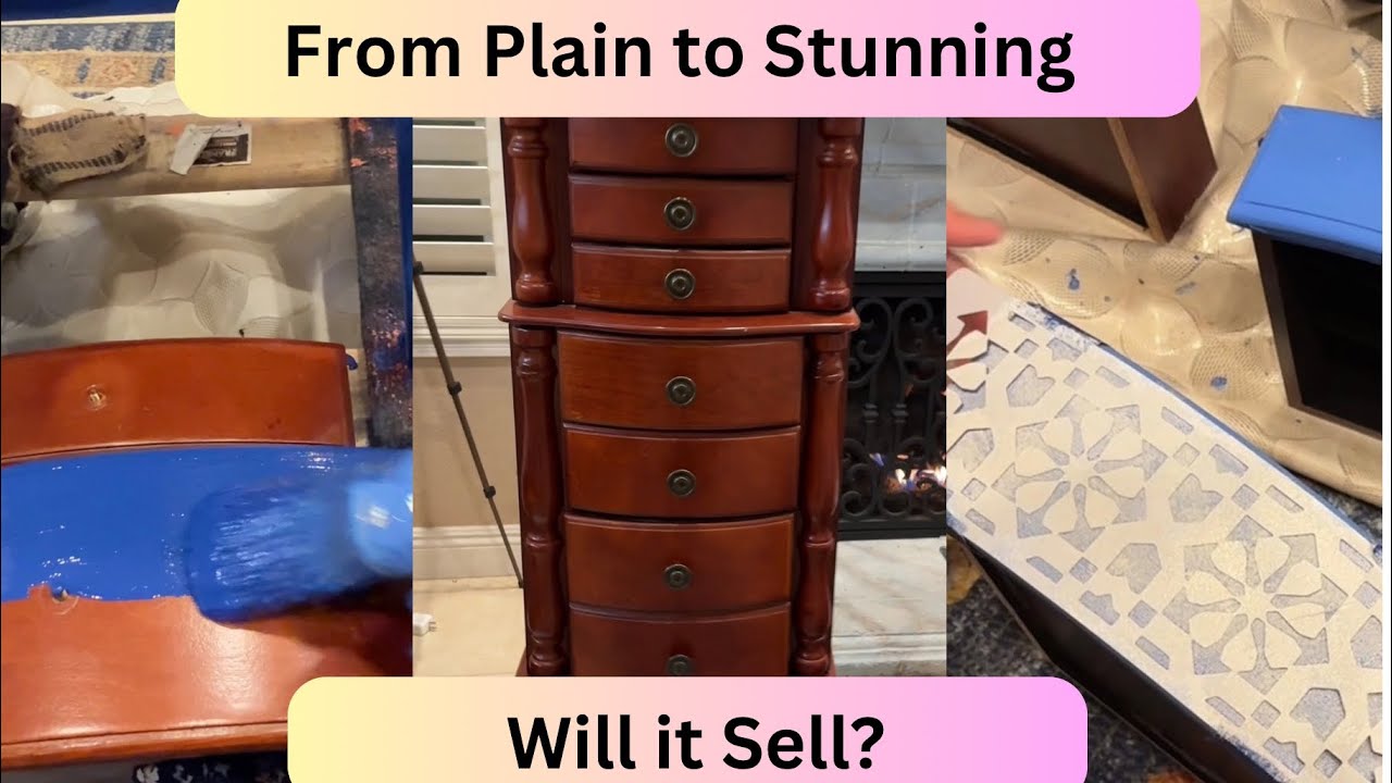 From Boring to Breathtaking | Jewelry Armoire Flip