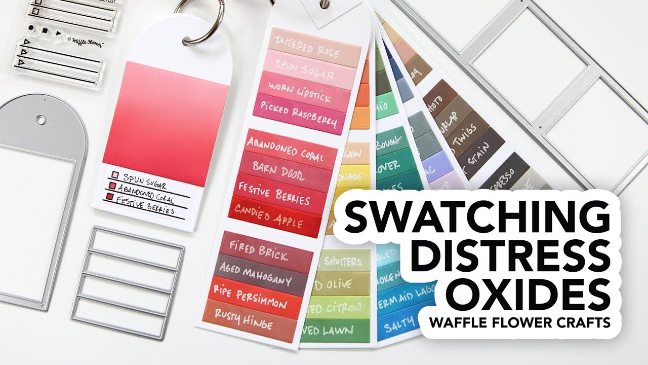 Tools for Swatching Crafty Mediums (like Distress Oxides)