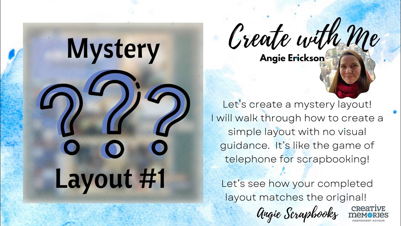 Mystery Scrapbook Layout #1