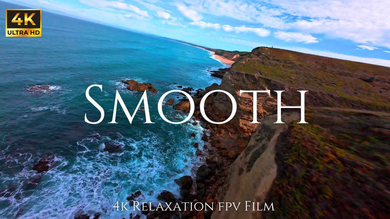1 Hour of Smooth FPV Drone Flights Along the Coast & Lakes | Calm Background Video